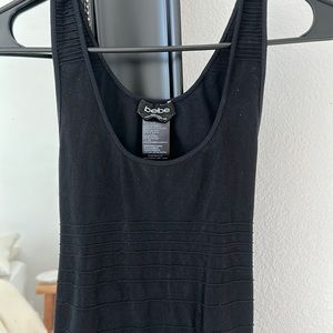 Bebe black bodycon dress